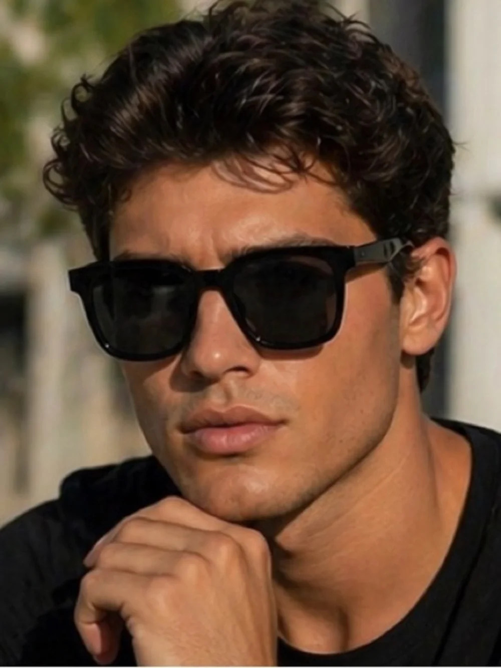 Classic Black Square Sunglasses Unisex Modern Wardrobe Staple